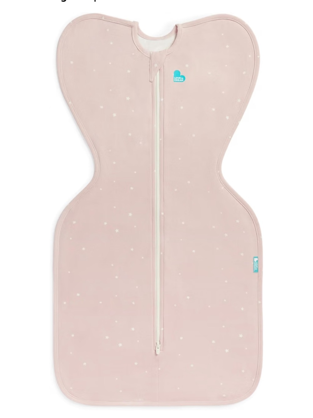 Love to dream Peach Star-Print Swaddle One-Piece